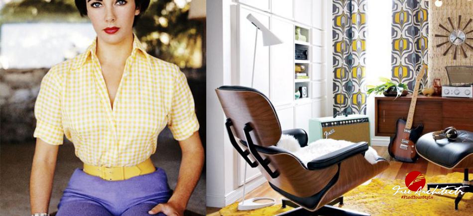 Eames chair v retro inspiraci z pinterestu